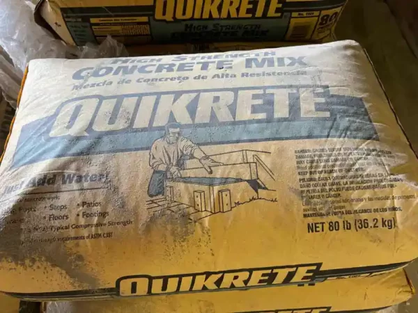 Quikrete concrete bag