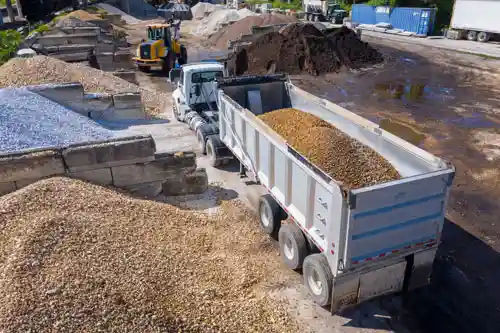 bulk building materials truck load