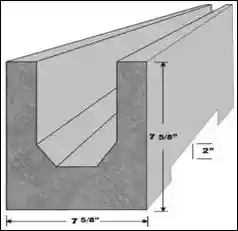 High Strength 8” Concrete Recessed Lintels